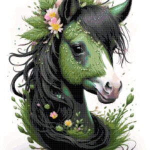 Dripping Horse Cross Stitch Pattern A Cross Stitch Pattern, Full Coverage Cross Stitch Pattern, Instant Download Cross Stitch Pattern