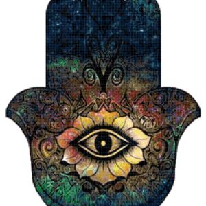 Hamsa Hand Protection Cross Stitch Printable Needlework Pattern - DIY Crossstitch Chart, Relaxing Hobby, Instant Download PDF