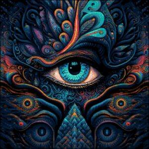 The Eye Cross Stitch Pattern by A Cross Stitch Pattern, Full Coverage Cross Stitch Pattern, Instant Download Cross Stitch Pattern